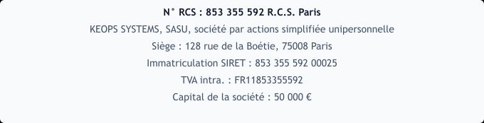 Informations éditeur du site